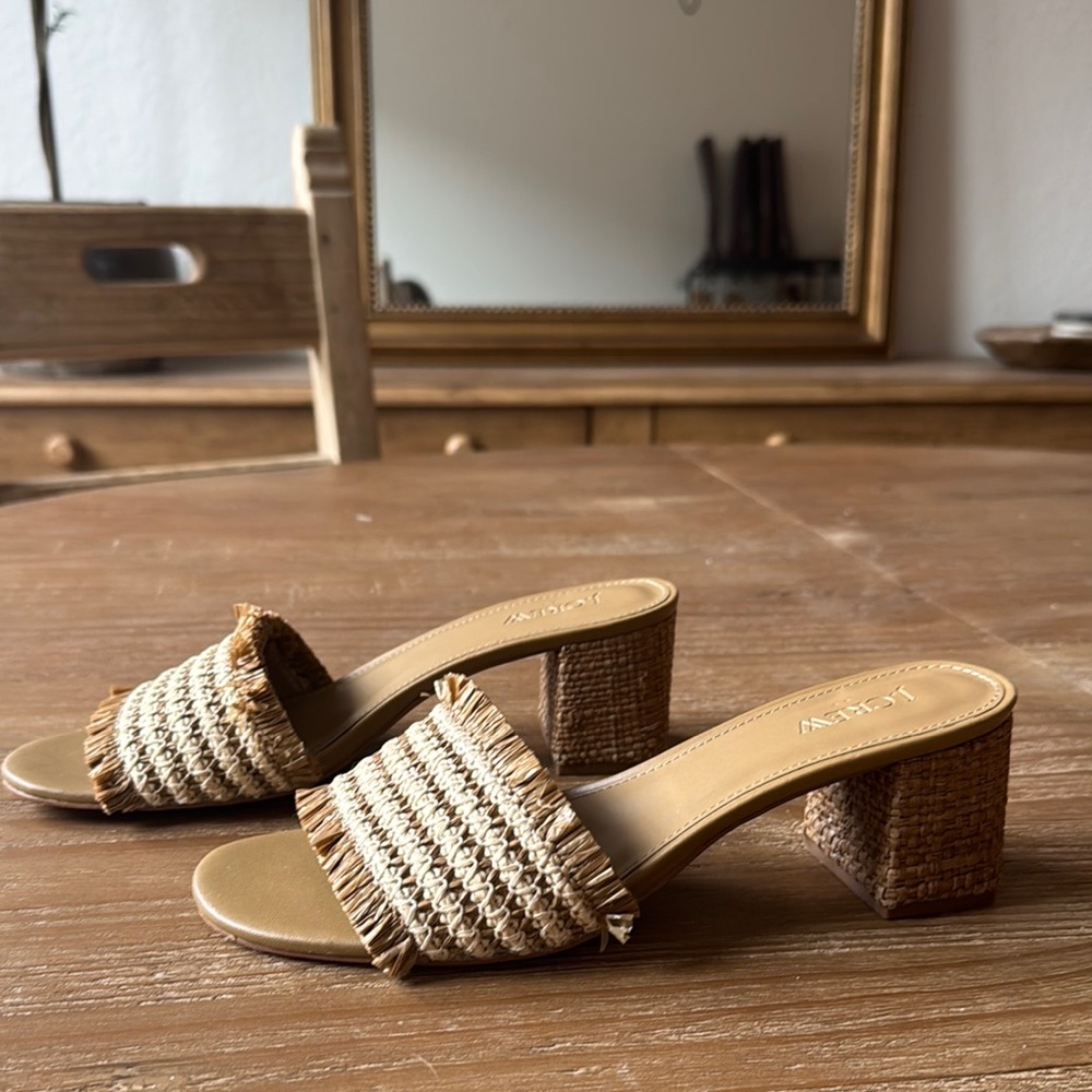 J Crew Raffia Sandal